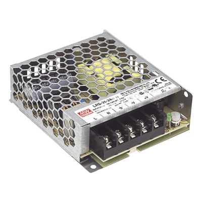 Fuente de Poder Conmutada / 350W / 24Vcc / 14.6A / Entrada CA Seleccionable / 115 x 30 x 215 mm