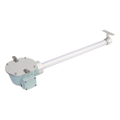 Luminaria LED a prueba de explosiones / Ex d IIC / 120-240 VCA / 1800 lm / IP66 / Emergencia 2 h / -20°C a +60°C QLEX-SLM-650-EMG QLIGHT