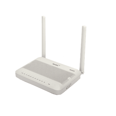 ONU GPON WiFi 6 / 4 Puertos Gigabit / 1 POTS / 2 USB / 2 Antenas 5 dBi / SC/UPC