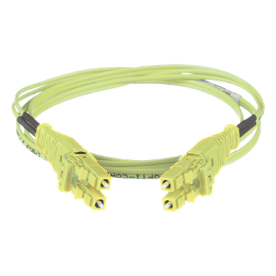 Jumper de Fibra Óptica / Multimodo OM5 50/125 / LC-LC Uniboot Duplex / LSZH / Verde Lima / 2 m (6.56 ft) FW2RLU1U1ONM002 PANDUIT