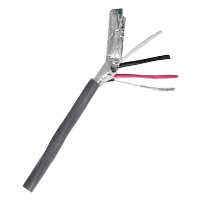 Cable Multiconductor CMR Shielded / 3C/18 AWG / Blindaje Maylar Aluminizado + Dren / Cubierta PVC Riser Antiflama / 300V / 105°C / UL 444 y UL 1666 / Control de Acceso y Comunicaciones 9223 VIAKON