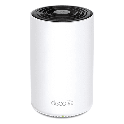 Router Inalámbrico MESH Interior / Wi-Fi 6E AX5400 Mbps / Triple Banda / 1 Puerto 2.5G WAN/LAN / 2 Puertos 1G WAN/LAN / 4 Antenas Internas / App Deco iOS/Android / HomeShield DECO-XE75-PRO TP-LINK