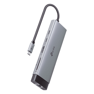 HUB USB-C 9 en 1 / HDMI 4K@60Hz / Ethernet Gigabit / 100W PD / 140.2x43x14.3 mm (0.46x0.14x0.047 ft) UH9120C TP-LINK