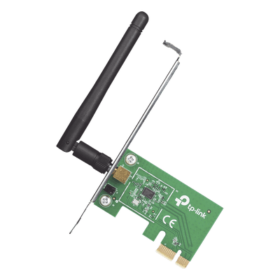 Adaptador Inalámbrico PCI Express / 150 Mbps / Banda 2.4 GHz / Antena Desmontable 2 dBi / IEEE 802.11n/g/b TL-WN781ND TP-LINK