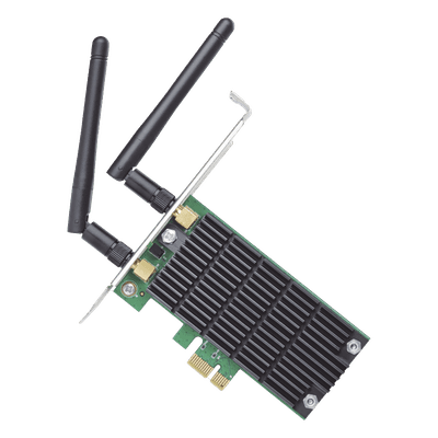 Adaptador PCI Express Wi-Fi / Doble Banda AC1200 / 2.4 y 5 GHz / 2x2 MU-MIMO / Antenas Desmontables 2 dBi / Perfil Bajo y Completo ARCHERT4E TP-LINK