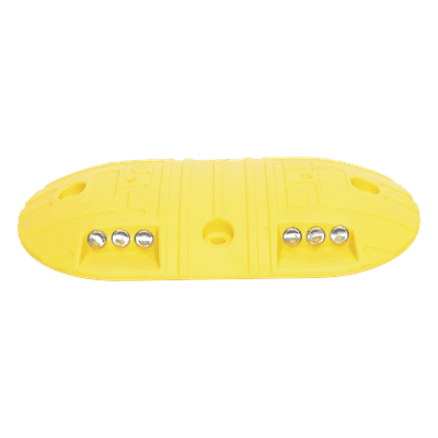Boya Vial / Plástico Duradero / 20 Toneladas / LED Reflejantes / 4 Orificios / 8.7 x 4.7 x 1 pulgadas AC22-12BY ACCESSPRO