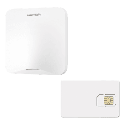Kit de Alarma Inalámbrico / 16 Zonas o Salidas / Wi-Fi / 3G/4G / 600 MB 1 Año / Alcance 1200 m (3937 ft) / P2P AXHOME-KIT-GSM-1Y HIKVISION