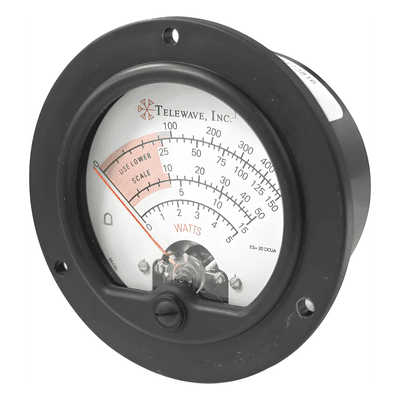 Carátula de Reemplazo para Wattmetro / 20 a 1000 MHz / 5 a 500 W / 50 Ω / Conectores N-Hembra ME-001 TELEWAVE, INC