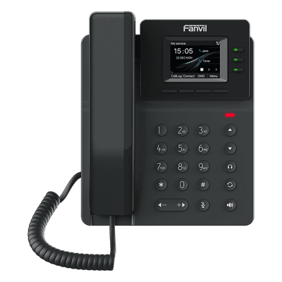 Teléfono IP / Pantalla 2.4" / Wi-Fi 6 / 4 Líneas SIP / Conferencia 6 Vías / Bluetooth 5.4 V60W FANVIL