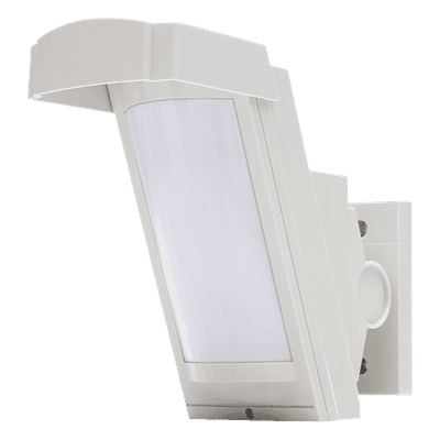 Detector de Movimiento Exterior / Cableado / 12 m (39 ft) a 85° / Montaje 2.5-3 m (8-10 ft) / Anti-enmascaramiento / Anti-mascotas HX40AM OPTEX