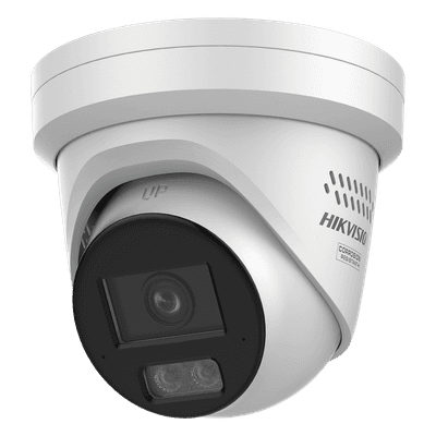 Turret IP / 8 Megapixel / Lente 2.8 mm / 98 pies IR + Luz Blanca / 2 Micrófonos / IP67 / Estrobo / WDR 130 dB / AcuSense 3.0 / AcuSeek / NEMA 4X DS-2CD2387G3-LIS2UY/SL HIKVISION