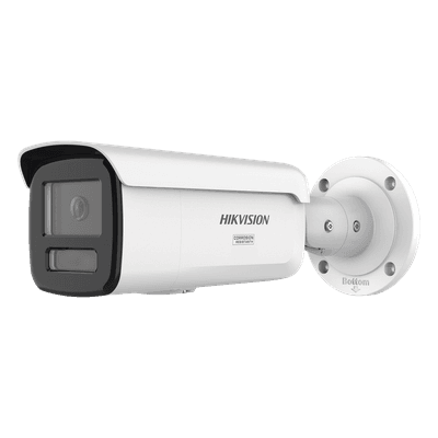 Bala IP 8 Megapixel / Lente 4 mm / 60 mts IR + Luz Blanca / Exterior IP67 / Estrobo Azul y Rojo / WDR 130 dB / ACUSENSE 3.0 / Metal / NEMA 4X / ACUSEEK