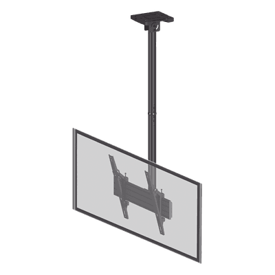 Soporte de Techo para Pantalla / 32" a 75" / VESA 100x100 a 400x400 / Carga Máxima 50 kg (110 lbs) / Inclinación y Rotación EMLCM1U EPCOM INDUSTRIAL