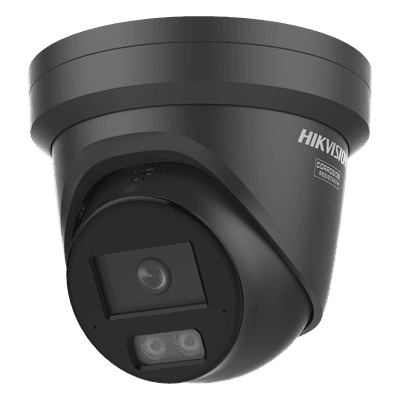 Turret IP / 6 Megapixel / Lente 2.8 mm / 30 m IR + Luz Blanca / 98 ft / 2 Micrófonos / IP67 NEMA 4X / WDR 130 dB / AcuSense 3.0 / AcuSeek DS-2CD2367G3-LI2UY(BLACK) HIKVISION