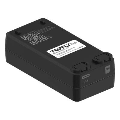 Rastreador GPS 4G / Batería Recargable / GNSS BLE Wi-Fi / Botón de Pánico / Sonda de Temperatura Opcional / 91.8 x 43.5 x 29.2 mm KNIGHTX100 TopFlyTech