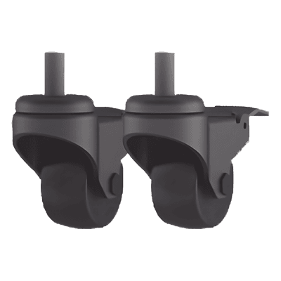 Ruedas de 4 pulgadas / Rosca M12 / Freno de cable / Diámetro 100 mm (3.94') / Ancho 28 mm (1.1') SDJH131 EPCOM INDUSTRIAL
