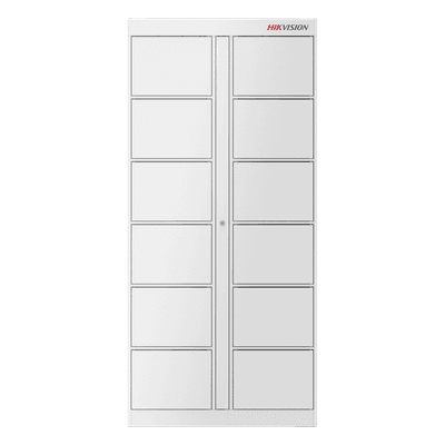 Locker de Expansión / 12 Espacios / Comunicación RS485 / Control Facial y Tarjeta / Uso Interior / 50 kg DS-KLB2-12 HIKVISION