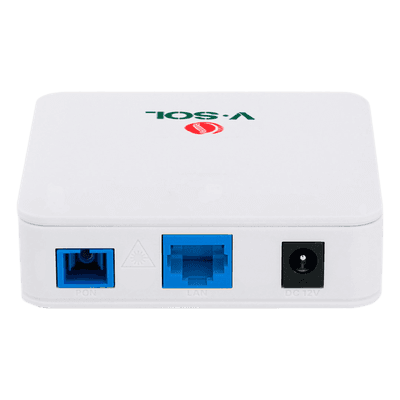 ONU Bridge Dual / GPON-EPON / 1 Puerto SC/UPC / 1 Puerto LAN 2.5G / 82x82x25 mm / 0.27x0.27x0.08 ft V2801Q V-SOL