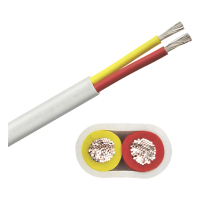 Cable Marino Plano / 2 Conductores Cal 10 AWG / Rojo/Amarillo / 100 pies / UL 1426 BC-5W2 / Grado Marino B7W10T-20-100 COBRA WIRE & CABLE