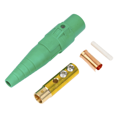 Conector Camlock / 400 A / 600 V AC / Hembra / Verde / 50-95 mm² / Termoplástico resistente al calor EPCAMLOCK400AFGREEN EPCOM PROAUDIO