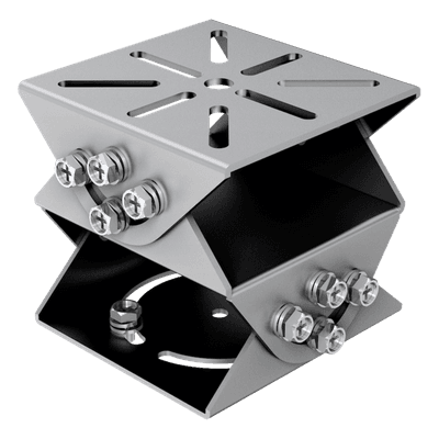 Montaje PT Universal / Aluminio y Acero Inoxidable 316L / Anticorrosivo / 100 x 100 x 92.5 mm / 950 g (2.09 lb) / Gris Platino DS-1232ZJ-T/BJH/ANTI-CORROSION HIKVISION