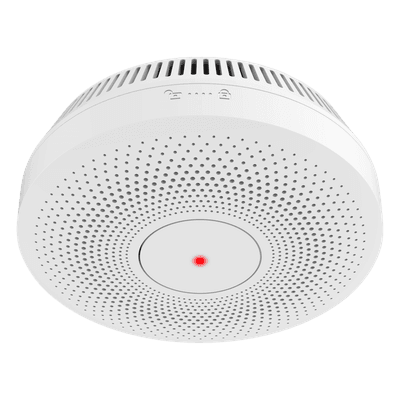 Detector de Humo Interconectable / Doble Sensor de Luz / Alarma 85 dB / Batería Litio 10 Años / Interconexión 30 Dispositivos / Montaje en Techo