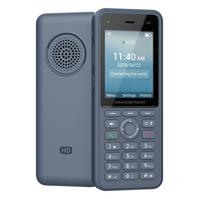 Teléfono IP Wi-Fi Inalámbrico / Wi-Fi 6 Doble Banda / IP69K / Batería 3000 mAh / 4 Vías Conferencia / Bluetooth / USB-C WP836 GRANDSTREAM