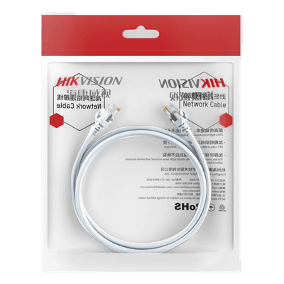 Cable de Parcheo / UTP / Cat. 6 / 24 AWG / 1 Metro (3.28 Pies) / Blanco / PoE+ / Interior DS-1NP6UEC0-100-W HIKVISION