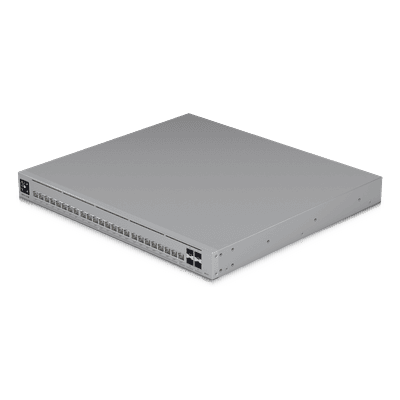 Switch Capa 3 / 24 Puertos PoE++ / 22x 2.5 GbE, 2x 10 GbE / 4x SFP+ 10G / 600W PoE / Etherlighting / 1U Rack USW-PRO-HD-24-POE UBIQUITI