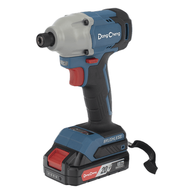 Atornillador de Impacto Inalámbrico / 20V / Brushless / 1/4 in Hexagonal / 90-180 Nm / 2 Velocidades 0-2000 rpm / 1.6 kg