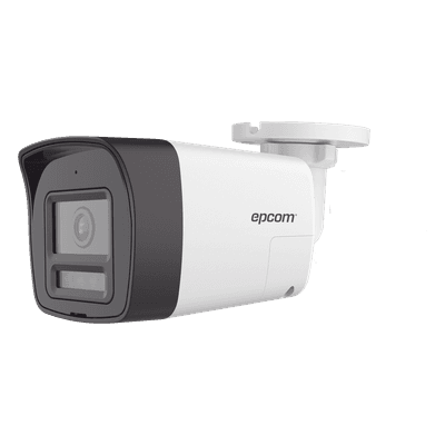 Cámara Bala TURBOHD / 4K 8 Megapixel / Lente 2.8 mm / Dual Light 30 m (98.4 ft) IR + 20 m (65.6 ft) Luz Blanca / Audio Bidireccional Full Duplex / IP67 / Metal