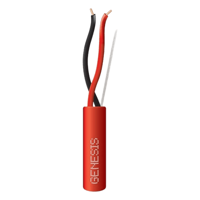 Carrete de Alambre / 2 x 12 AWG / Riser / FPLR-CL3R / 305 m (1000 ft) / Rojo / Detección de Incendio y Evacuación 4315-1004 GENESIS