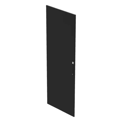 Puerta Sólida para Rack Servidor / 2000x700 mm (78.7x27.6 in) / Acero Negro RAL 9005 / cUL Listed / EIA RS-310-D PDS207B HOFFMAN