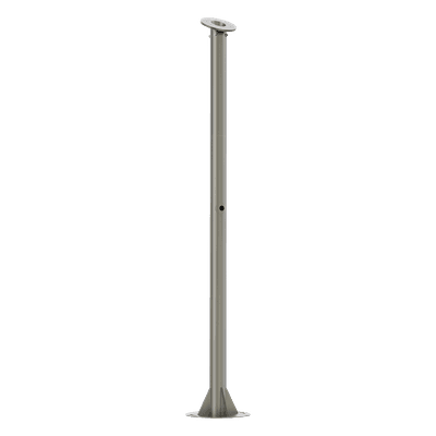 Poste para Cámara ANPR / Altura 1.5 m (4.9 ft) / Acero y Aluminio / Uso Interior y Exterior / Color Gris L1500-X800-R125(TCGX06) HIKVISION