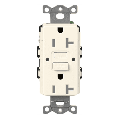 Receptáculo GFCI / 15 A / 125 V / Autoprueba Automática / Tamper-Resistant / Color Biscuit SCR15GFSTBI LUTRON ELECTRONICS