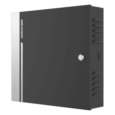 Controlador de Acceso / 2 Puertas / 4 Lectores Wiegand / 10,000 Tarjetas / 50,000 Eventos / TCP/IP / Gabinete Metálico / Fuente 12VCC 8A