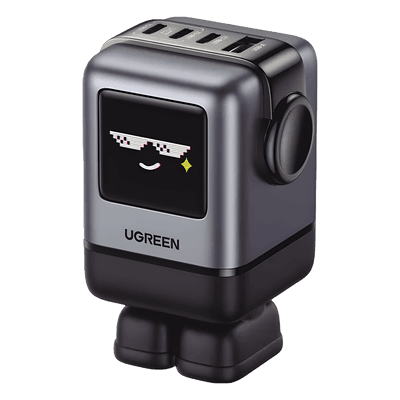Cargador de Escritorio / 100W / 4 Puertos / PD 3.0 / QC 4.0 / GaN II / Pantalla LED