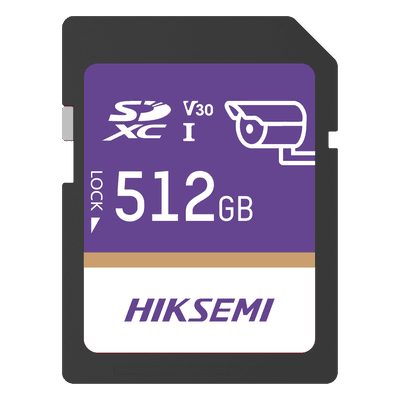 Tarjeta SD / 512 GB / 100 MB/s Lectura / 90 MB/s Escritura / Clase 10 U3 V30 / 3D TLC NAND / −25°C a 85°C (−13°F a 185°F)