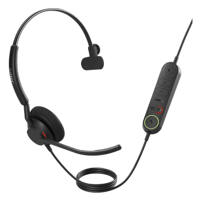Diadema USB / Monoauricular / Aislamiento de Ruido / Doble Micrófono MEMS / Controladores 20 mm / USB-A y USB-C ENGAGE-40-MONO-UC JABRA