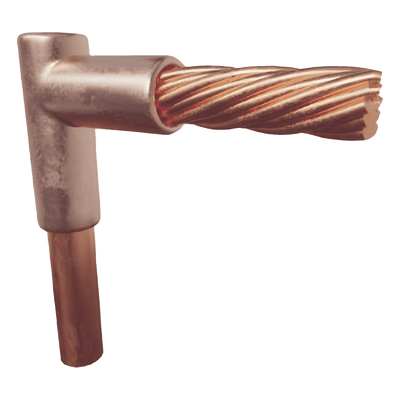 Molde para Soldadura Exotérmica / Tipo L / Tope Varilla 5/8 in (0.52 ft) / Cable 4 AWG / Carga #65 TGM-CTV-5/8R-4 TOTAL GROUND