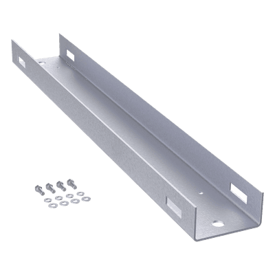 Montaje de Poste / Aluminio Anticorrosión / 1200 mm (3.94 ft) / 25 UR / Rack 19 in / Color Negro EPMC12 HOFFMAN