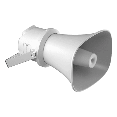 Bocina IP Trompeta / 7 Watts / PoE+ / IP67 / Audio Bidireccional SIP / TTS / 4 GB eMMC