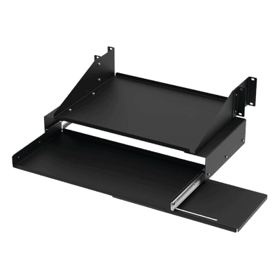 Charola Extraíble para Rack 19in / Teclado y Mouse / 4 UR / 45.5 kg / Extensión 267 mm / Acero Calibre 16