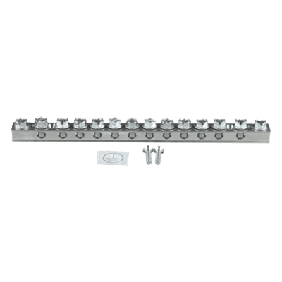 Barra de Conexión a Tierra / Cobre Electrolítico 99.9% / 12 Orificios / Calibre 14 AWG a 2/0 AWG / UL 467 / CSA 22.2 UGB20-414-12 PANDUIT