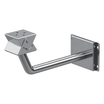 Soporte de Montaje para Gabinetes Antiexplosión / Acero Inoxidable / Carga 20 kg / Posición Ajustable / Compatible con SYE-800 y SYE-801 SYE04/A SYSCOM VIDEO