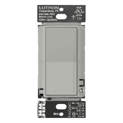 Atenuador auxiliar (companion) / Multilocación 3 vías o escalera / 120 V~ / Acabado Pebble / RadioRA 3 Sunnata