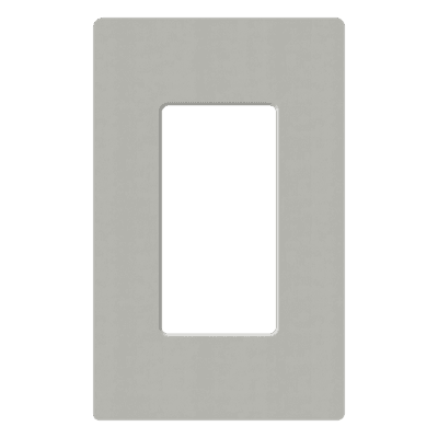 Placa de pared Claro / 1 espacio (1-gang) / 75 x 119 x 7.6 mm / sin tornillos visibles / acabados gloss y satín SC1PB LUTRON ELECTRONICS