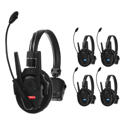 Kit Intercomunicadores Inalámbricos / Full-Duplex Simultáneo / Alcance 500 m (1640 ft) / Latencia 80 ms / AEC 2.0 / Batería 24 Hrs / USB-C / Hasta 13 Unidades TXPRO5 TXPRO