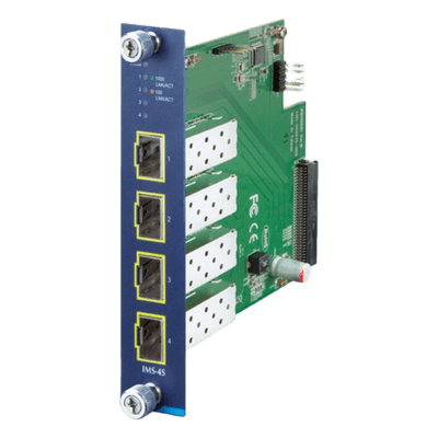 Módulo de Expansión / 4 Puertos SFP / 100/1000X / Diseño Modular / Entornos Industriales IMS4S PLANET