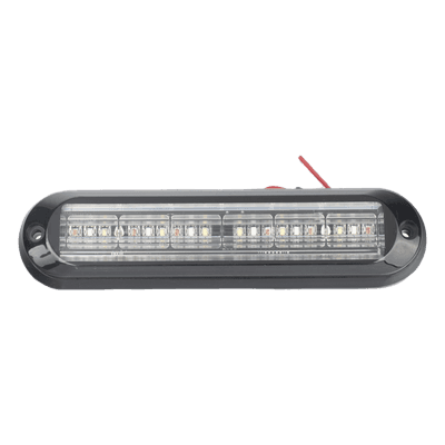 Luz Auxiliar Ultra Brillante / 18 LEDs 3W / IP67 / Rojo/Azul/Ambar / 142.6x36x14mm / 10-30VDC / 0.47x0.12x0.05ft XLT1835RBA EPCOM INDUSTRIAL SIGNALING